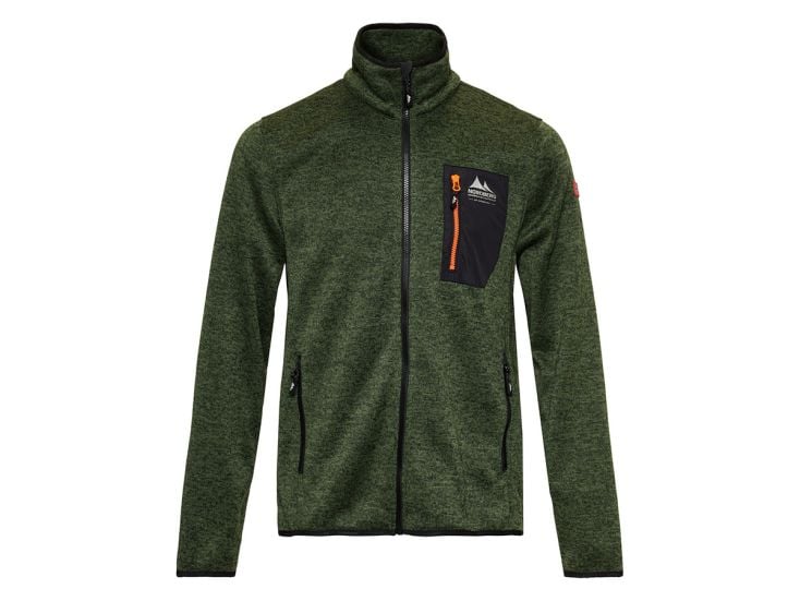 Nordberg Noa Green Melange Herren Fleecejacke