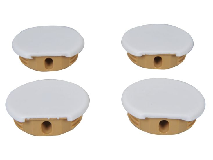 Obelink runde Eckverbinder - White