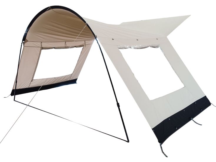 Zweite Chance Obelink Soleil Plus Window TC Zeltvordach mit Seitenwänden