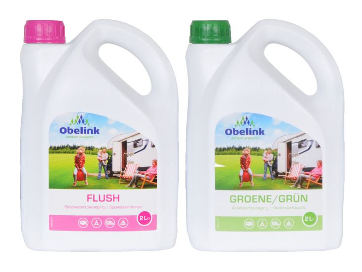 Obelink Green Toilet Sanitärflüssigkeit und Flush Spülwasserzusatz