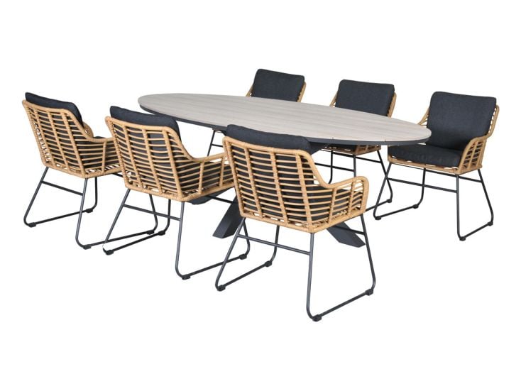 Outdoor Feelings David Edson 220 light teak Diningset Outdoor Feelings David Edson 220 light teak Diningset