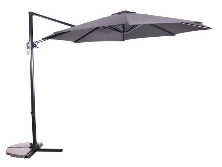 Outdoor Feelings Venus Ø 300 cm grauer Ampelschirm