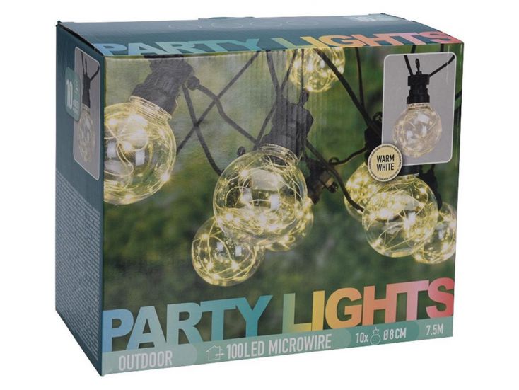 Party Lights 100 LED Microwire Partybeleuchtung