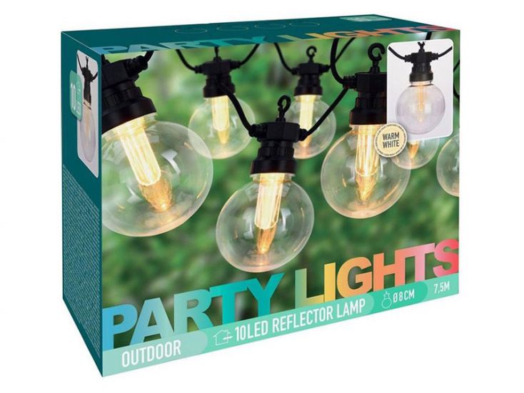 Party Lights 10 LED Reflector Lampe Partybeleuchtung