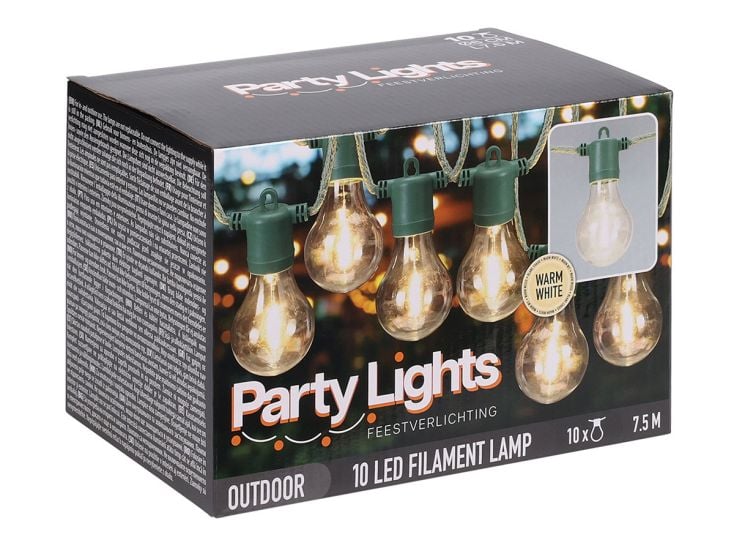 Party Lights 10 LED Partybeleuchtung - Green