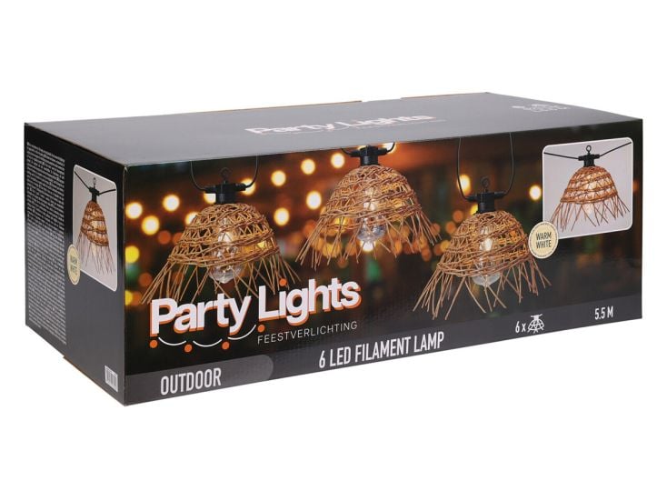 Party Lights LED Partybeleuchtung - Rattan
