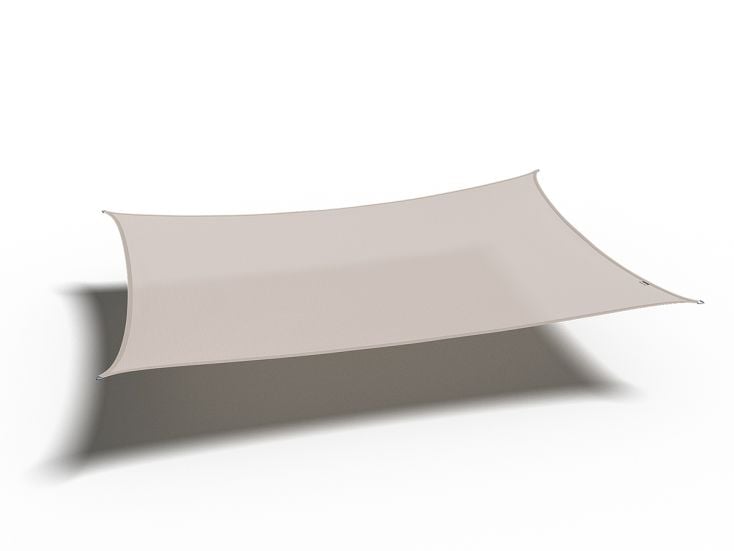 Platinum Coolfit 3x4m Rechteck-Sonnensegel - Greige
