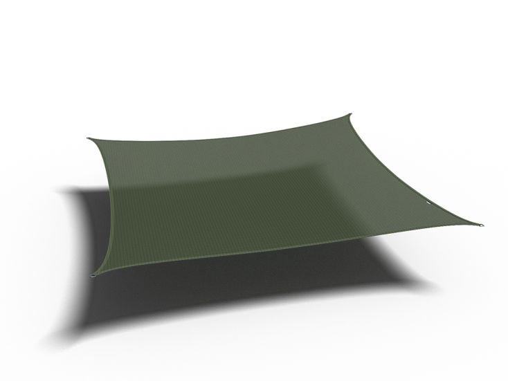 Platinum Coolfit 5 x 5m Olive quadratisches Sonnensegel