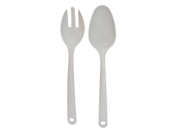 Point-Virgule PLA 2-teiliges Salatbesteck - Light Grey