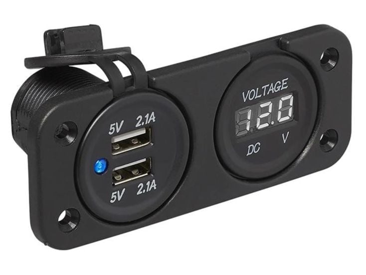 ProPlus 6-30V Voltmeter - 2 USB Built-in Kit