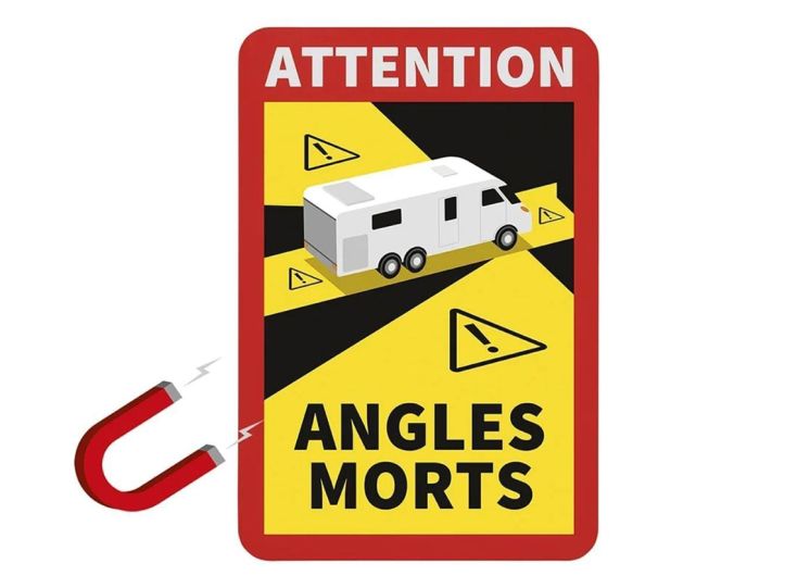 Magnetischer Aufkleber "Attention" Camper