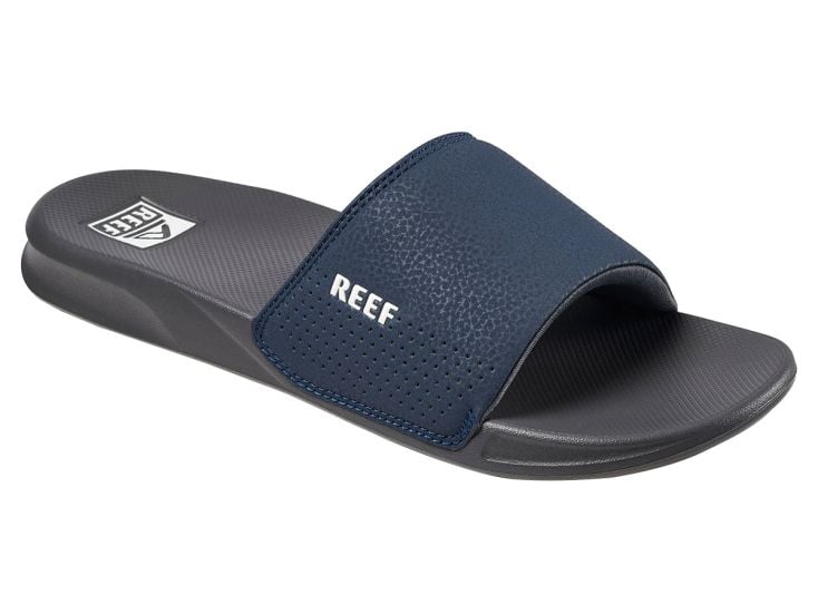 Reef One Slide Navy White Herren Pantoletten