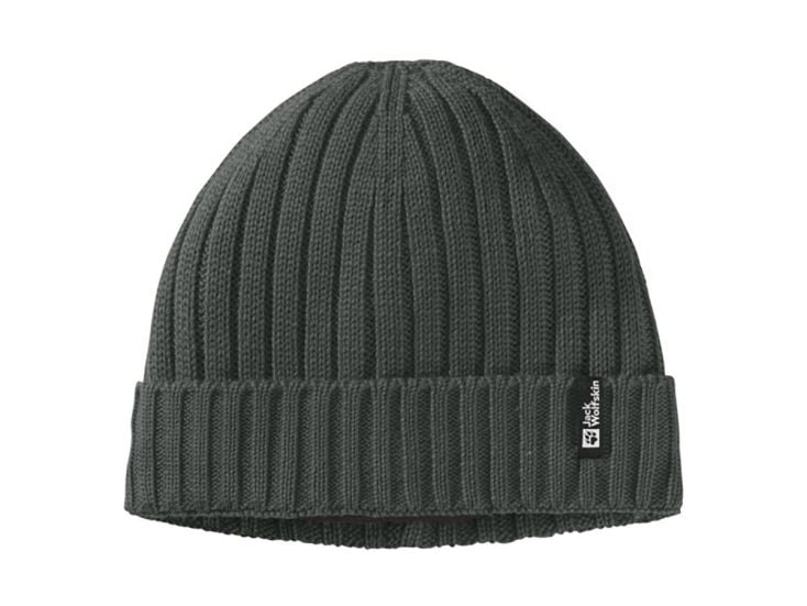 Jack Wolfskin Rib Knit Unisex Mütze - Slate Green