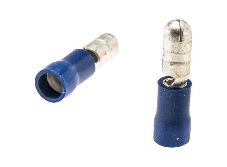 Runde Stecker 4 mm isoliert 10 Stück