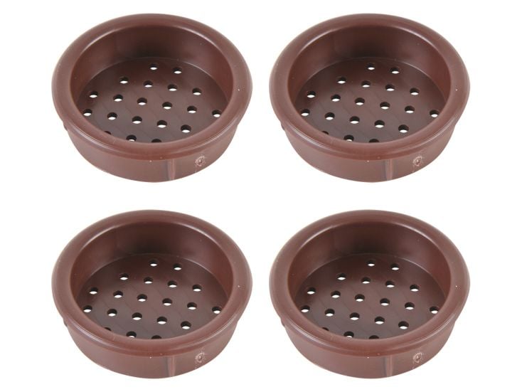 Runde Einbaurosetten - Brown