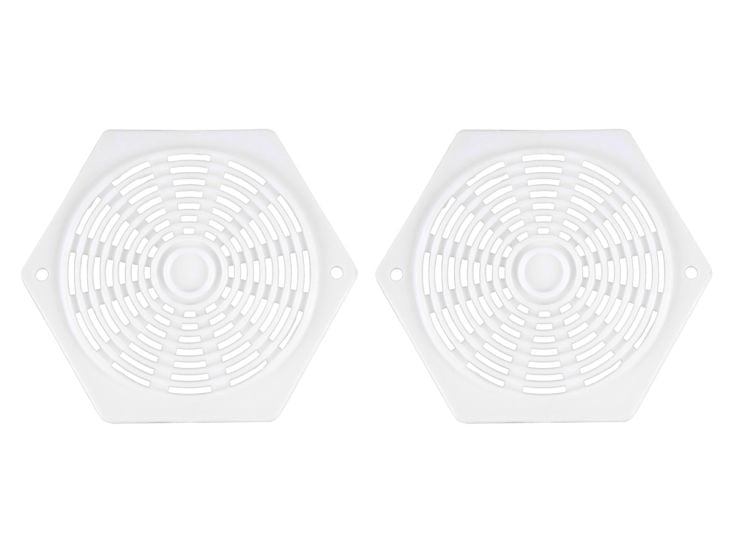 Sechseckige Lüftungsgitter - White