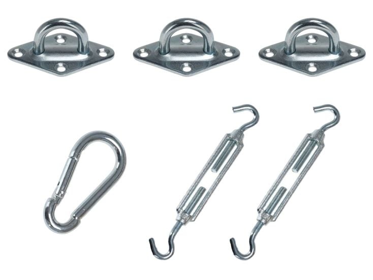 Schattentuch Accessoires-Set - 6 Stück