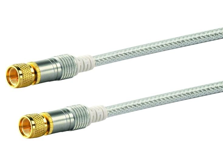 Schwaiger F-Stecker White Satellitenkabel - 5 meter
