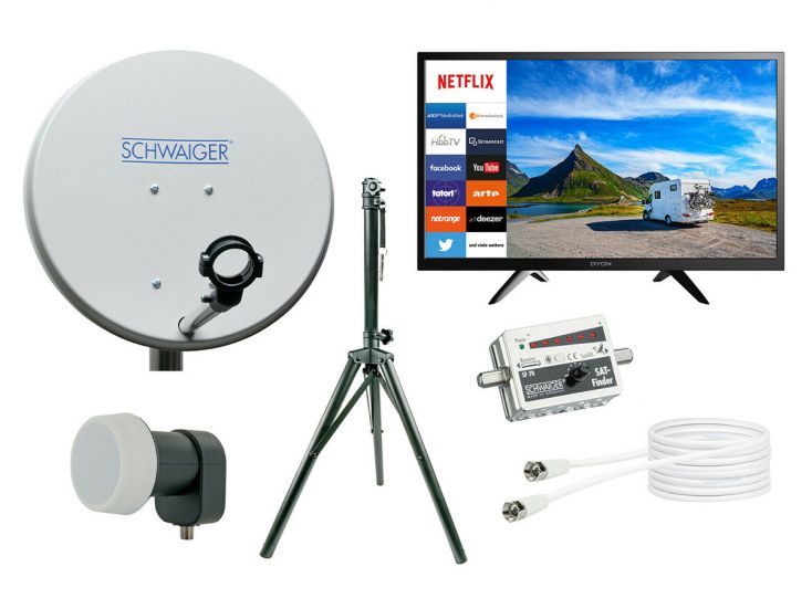 Schwaiger mobiles 24 "Smart-TV-Satelliten Anlage