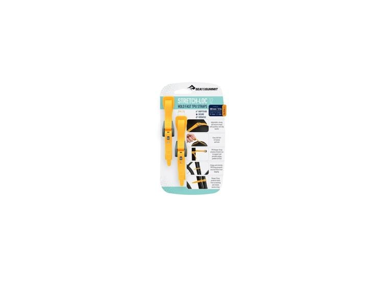 Sea To Summit Stretch-Lock TPU-Gurt 12x300mm 2 Stück - Yellow