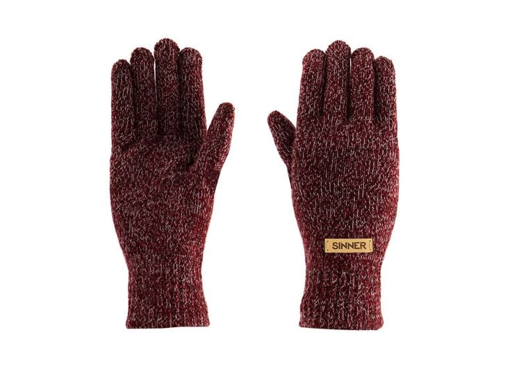 Sinner Monserrate Handschuhe - Melange Bordeaux Red