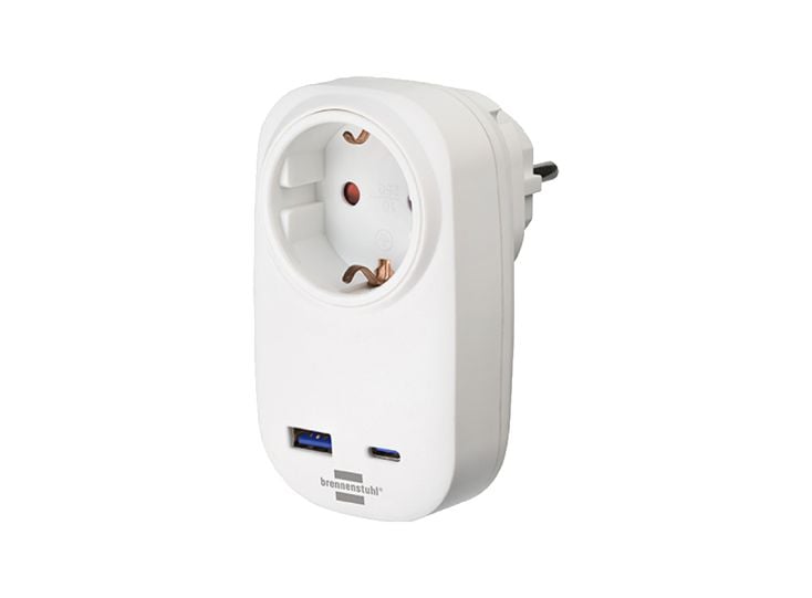 Brennenstuhl Steckdosenadapter mit USB-C