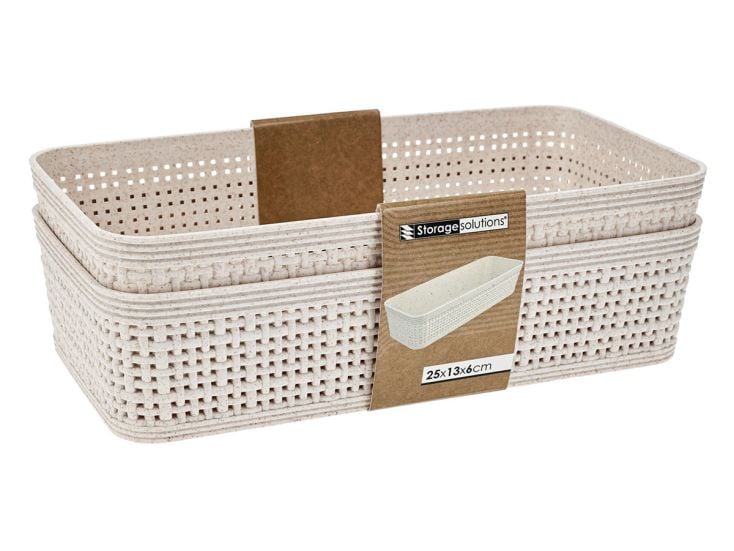 Storage Solutions 2-teiliges Aufbewahrungskorb-Set - 1,95 Liter