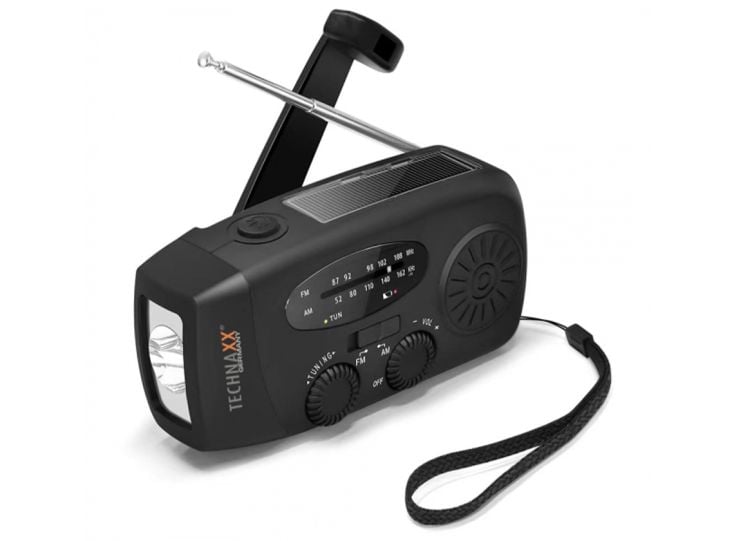 Technaxx TX-238 selbstaufladendes Notradio mit Kurbel