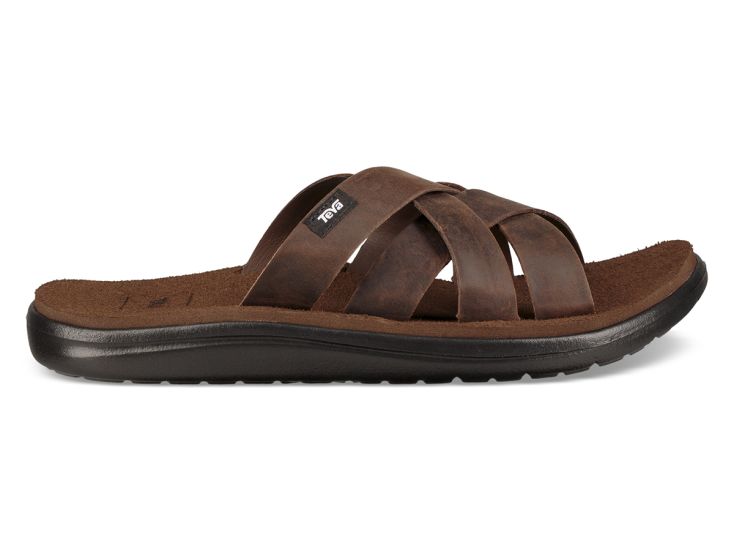 Teva Voya Slide Leather Carafe Herren Pantolette