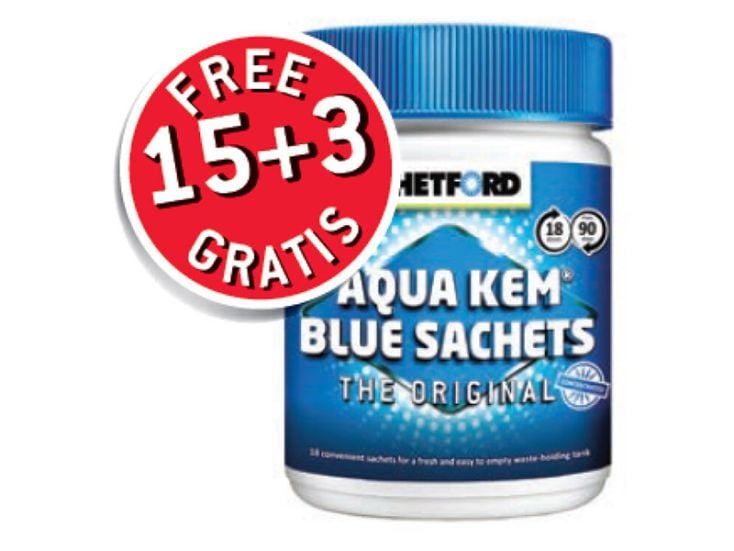 Thetford Aqua Kem Blue Sachets - 15 + 3 Stück