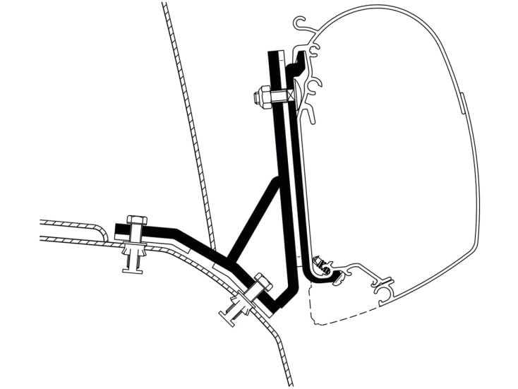 Thule Adapter Ducato H2 Lift Roof