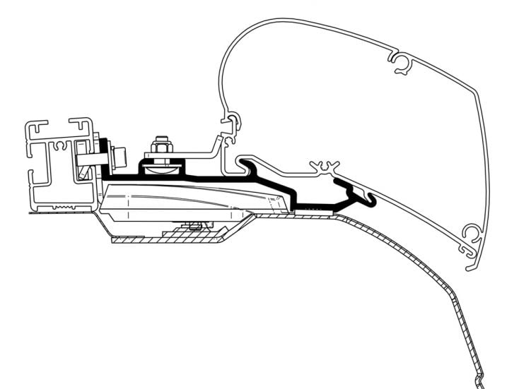 Thule adapter Roof Rack Ducato L3H2 & L4H2