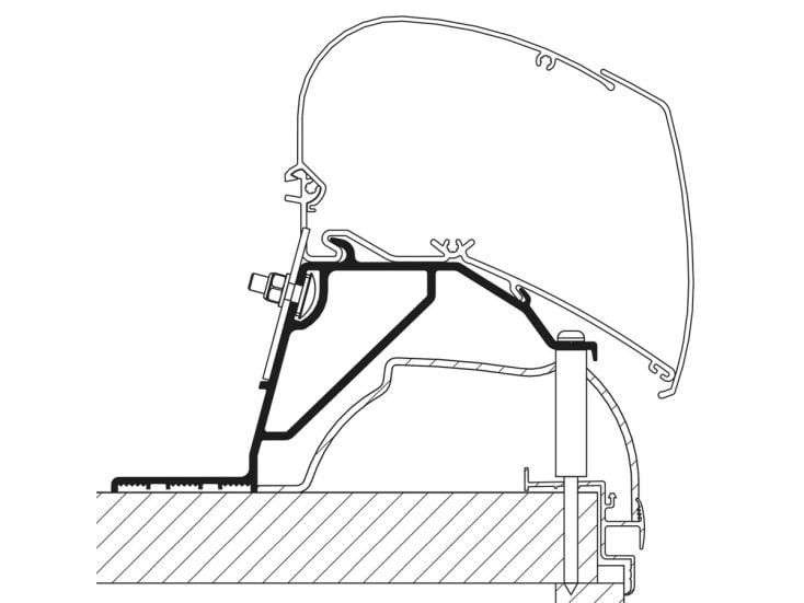 Thule Omnistor Adapter Hobby Serie 6/9 ab 2014