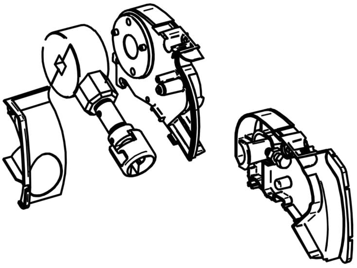 Thule Omnistor Set Endplatte und Kurbelwerk 6300 Anthrazit