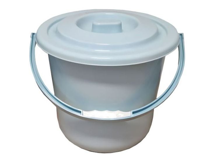 Toiletteneimer mit Deckel - 6,5 Liter