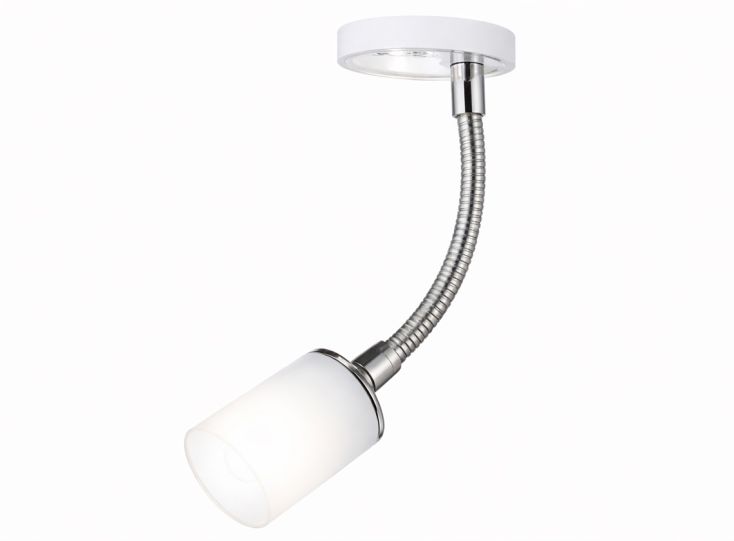 Travelleds flexible Aufbauleuchte - Chrom