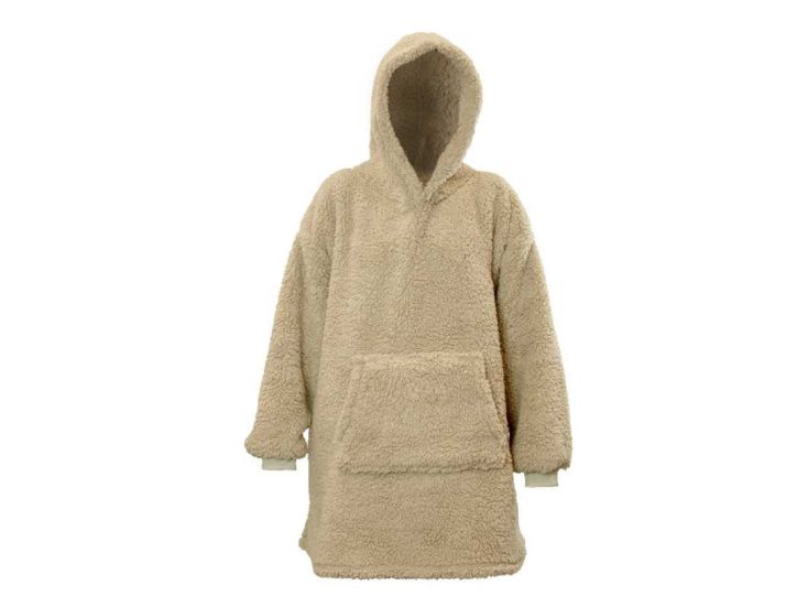 Unique Living Teddy Oversized Hoodie - Chateau Grey