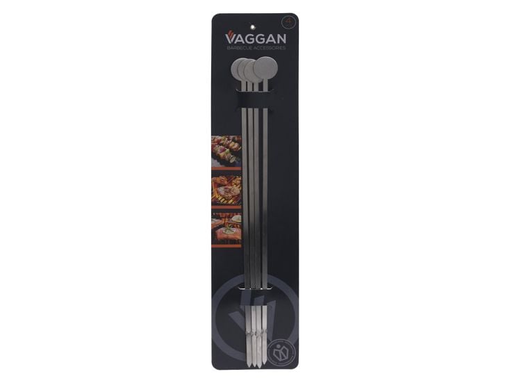 Vaggan 4 Stück Edelstahl Grillspieße