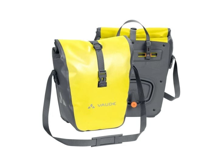 Vaude Aqua Front doppelte Fahrradtaschen - Canary