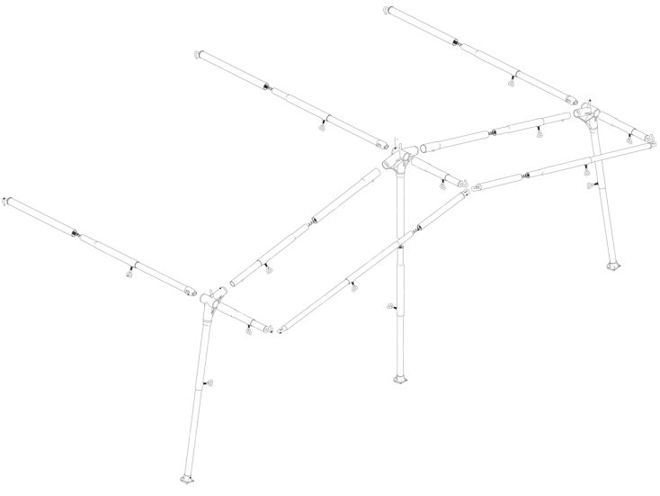 Ventura Standard 250 Prenox G14 - G16 Vorzeltgestänge