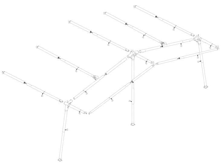 Ventura Standard 250 Prenox G18 Vorzeltgestänge