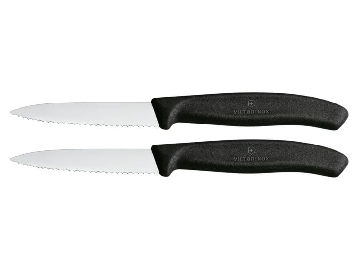 Victorinox Swiss Classic Wellenschliff Gemüsemesser-Set - Black