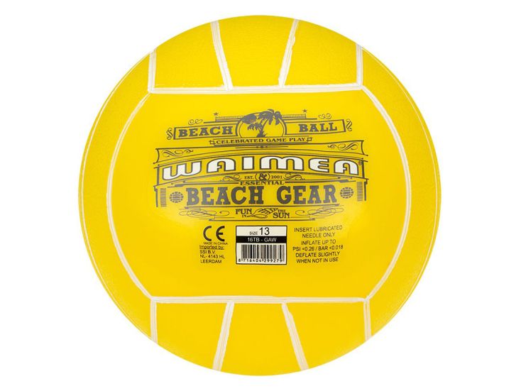 Waimea 13 cm PVC Strandball - Yellow