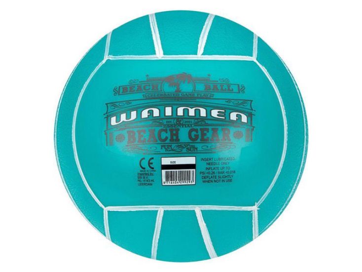 Waimea 21 cm PVC Strandball - Aqua blue