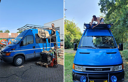 Een kijkje in de camper van Erik en Lisa