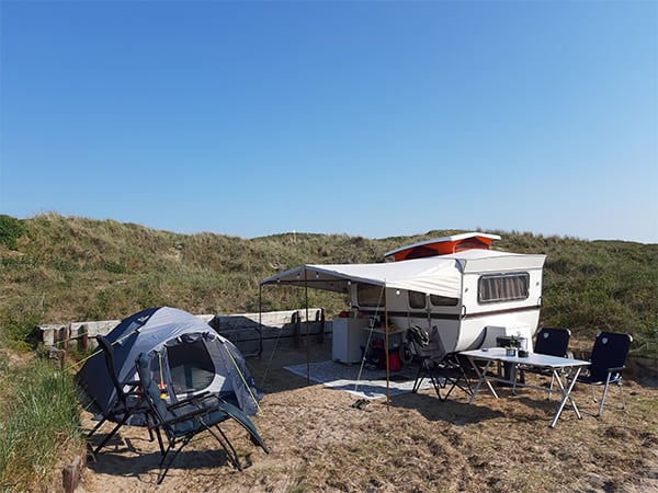 Kijkje in de caravan van Wendy en Marcel