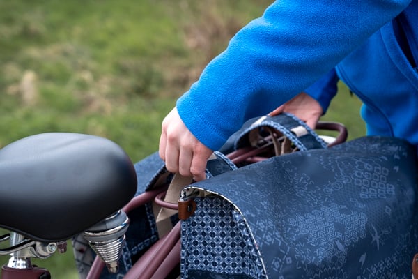 Doppelte Fahrradtasche