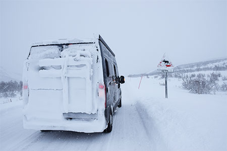 Campen im Winter
