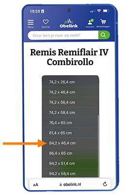 Maße Remis Remiflair IV Kombirollo
